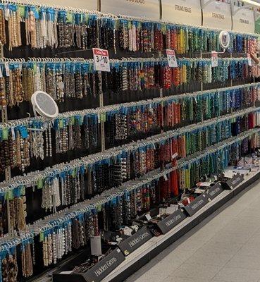 Bins on the shelf should contain only $2.99 Hidden Treasures, not strung beads, paintbrushes, seed beads, pendants etc