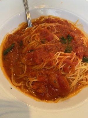 Capellini Pomodoro.