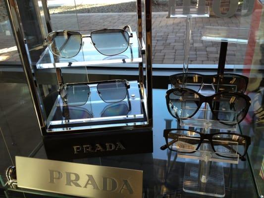 Prada frames and sunglasses at Avant Garde Eye Care