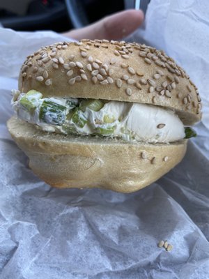 Bagels with Scallion Cream Cheese $3.75