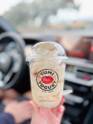 Friday treat :) Carbolite French donut & peanut butter swirl