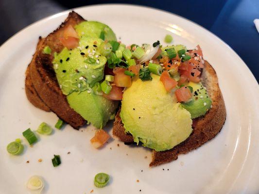 Avocado toast at Red Hut on 5/13/23