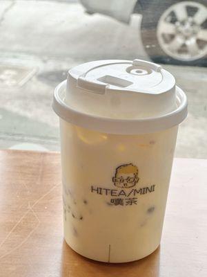 Rea Bean Hong Kong Milk Tea w/ puff cream & matcha crystal balls