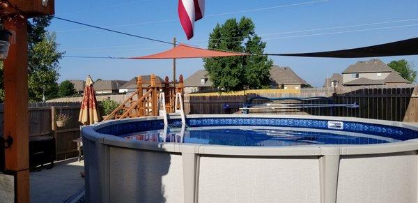 We are now enjoying our new pool from Royal Swimming Pools in Memphis, TN    Charles Wright, Hernando, MS