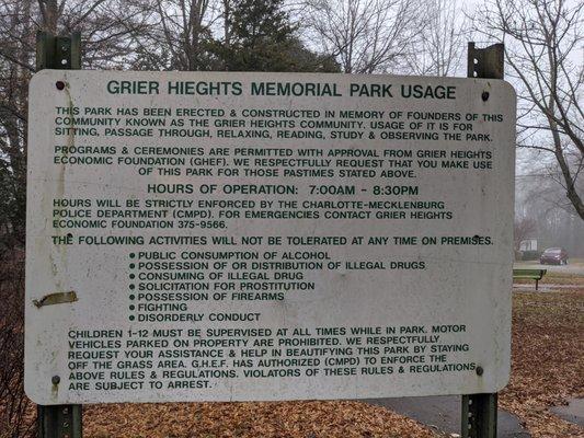 Grier Heights Memorial Park, Charlotte