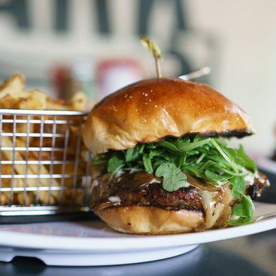 Mushroom Swiss Burger