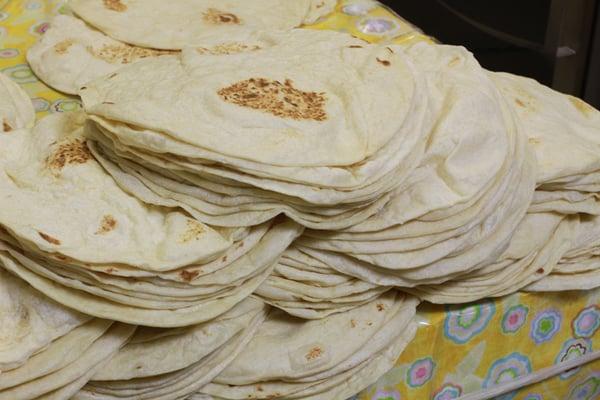 Fresh homemade tortillas daily