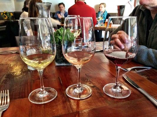 Wine flight - Flying Goat Pinot is out of this world!