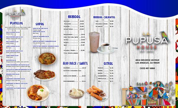 Updated Menu