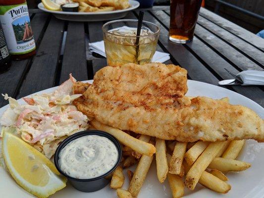 Fish and chips.