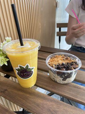 Immunity smoothie and Cookies n Cream Bowl