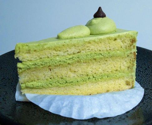 Slice o' green tea cake