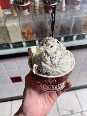 Cookies Make Everything Batter: cake batter ice cream, Oreo cookies, golden Oreo cookies, and whipped topping