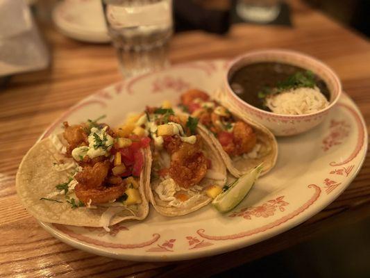 Crispy Shrimp tacos