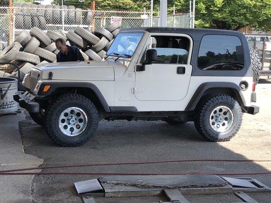 Rhd Jeep Wrangler for rural mail delivery  Thanks Lance!