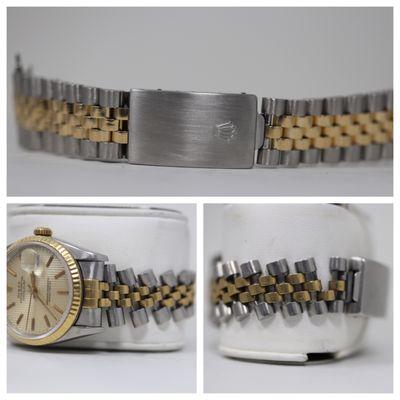 Rolex Datejust stretched band repair restored