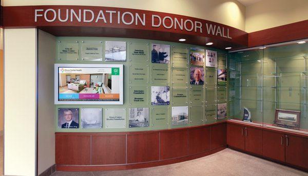 Sioux Center Health Interior Donor Wall