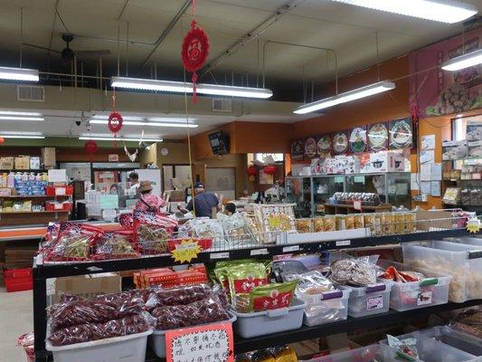 View of the checkout area.