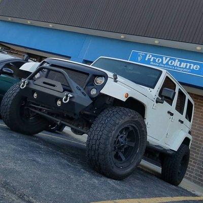 2015 Jeep Wrangler came in for a radio upgrade