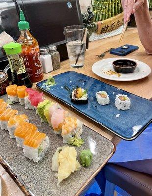 Salmon Roll, California Roll, Philadelphia Roll