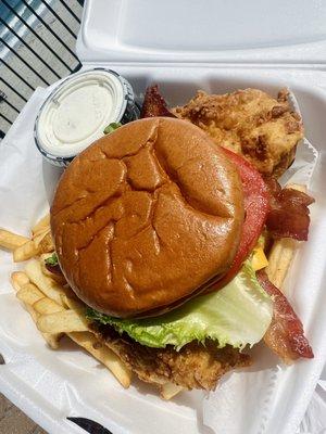 Fried Chicken BLT with Fries