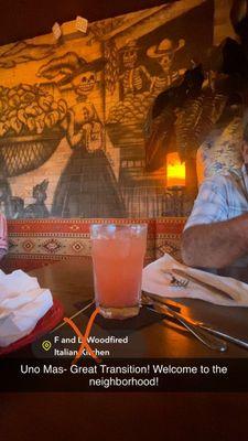 Strawberry basil deliciousness &  a wall of tequilas!