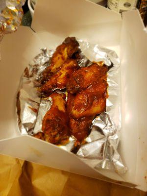 Wings with BBQ sauce