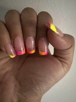 Gel X- Multi-Color French