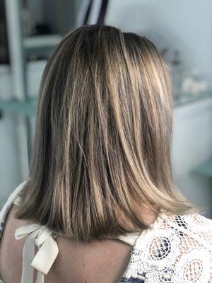 Highlight cut and blow out