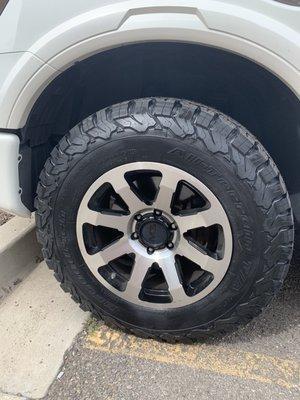 New tires, not wheels.