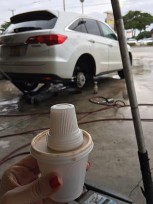 When in Hialeah getting a flat tire fixed do as Hialeahans do... Get a colada!