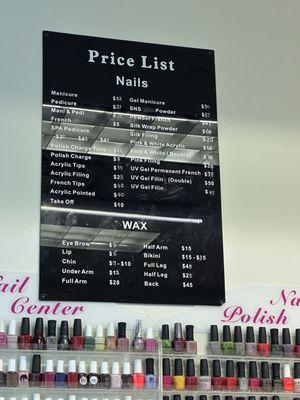 Price List