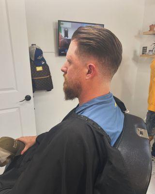 Low fade slick back