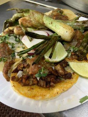 Adobada and suadero tacos