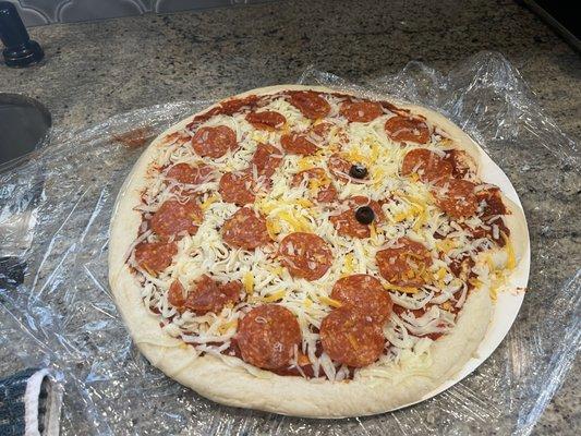 Jack-o'-lantern pizza?