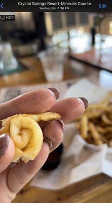 Soggy fries that I could wrap around itself