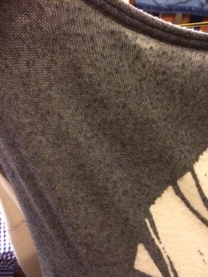 Sweater ruined with pilling all over.