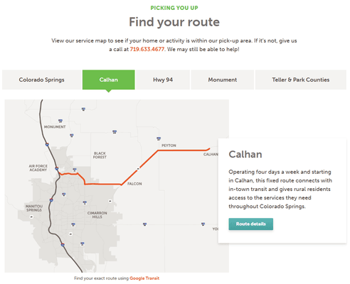 Envida's Calhan route is back up and running! For information on times and stops along the route please check our website.