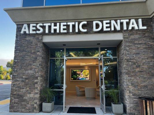 Aesthetic Dental & Specialty Center entrance.