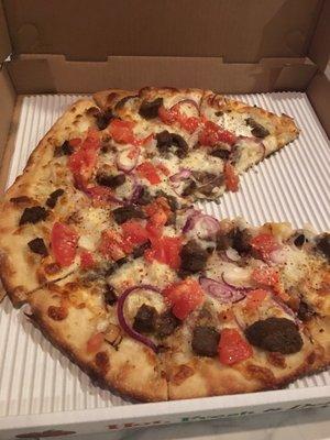 Fantastic Food, Last Night!!! Gyro Pizza, Yum!!!