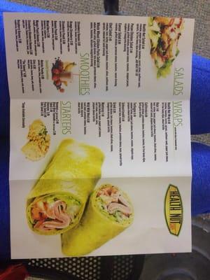 Menu side 1