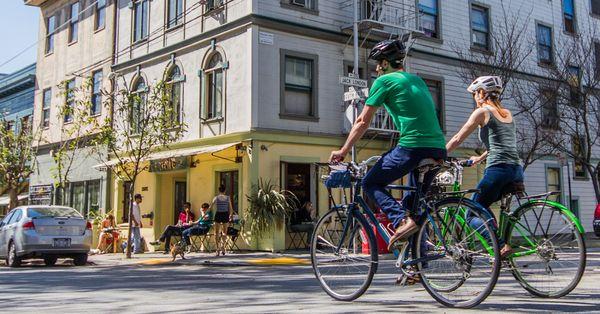 Our custom bike map helps you explore all of San Francisco - from famous icons like the Golden Gate Bridge to hidden gems like South Park.