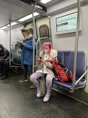 On the Metro arriving at McPherson Square zoom into the screen it shows you