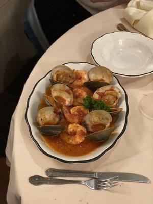 shrimp and clams