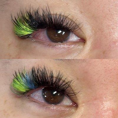 Fun color lashes