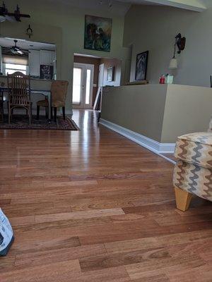 Solid 3/4" Brazilian Cherry floors by Carpet Bagger, Charleston, SC  July 2022