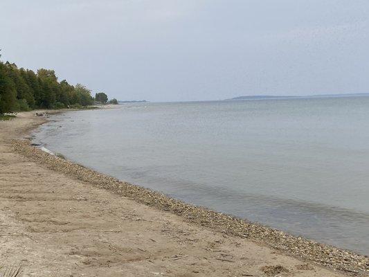 Beach just off campground.