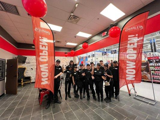 The grand opening of Charleys Cheesesteaks and Wings in Murrieta, CA.