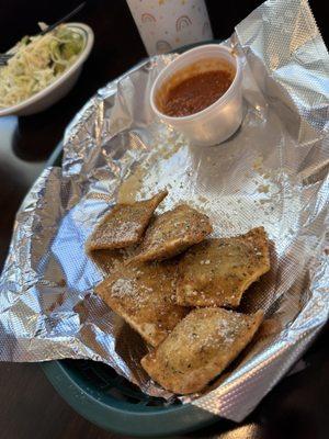 Toasted ravioli (I think it is an 8 count to start some are missing) $7.65