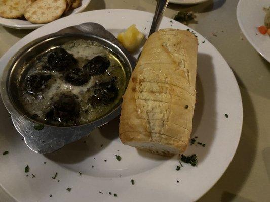 Escargot appetizer